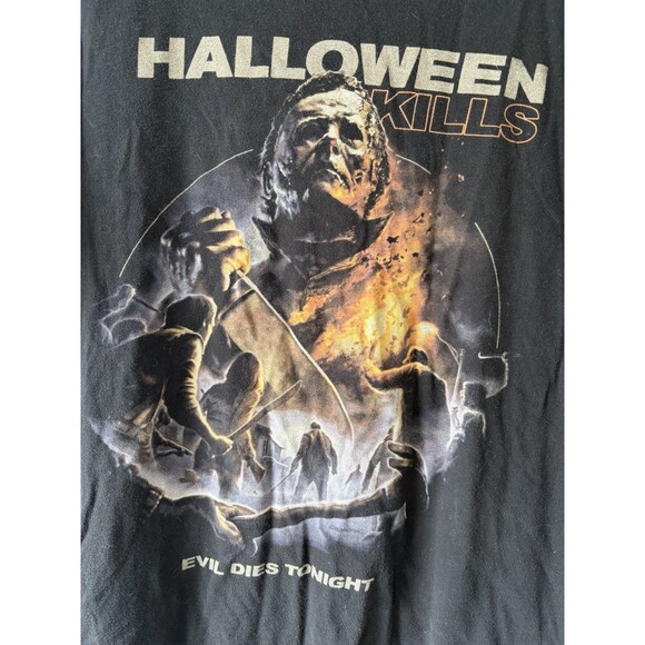 Horror Movie Lot Of 2 Black Graphic T-shirts Men XL Halloween Invasion - Picture 9 of 10